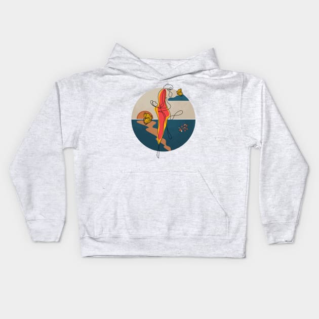 Womanly Wisdom Kids Hoodie by Art by Ergate